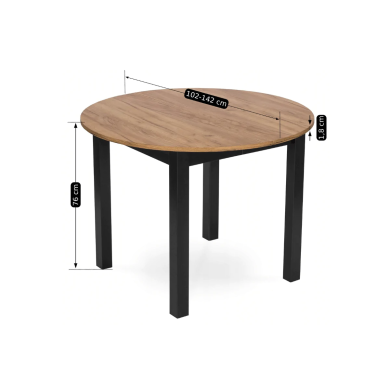 Обеденный комплект мебели Mebel Elit HARRY LUCKY | Дуб крафт / Черный / Горчичный - 18 Обеденный комплект мебели Mebel Elit HARRY LUCKY | Дуб крафт / Черный / Горчичный HARRY/DC/CZ/S/LUCKY/CU/V/Z4/K фото - 18