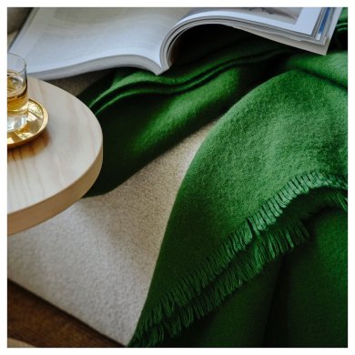 IKEA Плед STOCKHOLM 2025 150x200 см Зеленый (ИКЕА СТОКГОЛЬМ 2025) 50592194 фото - 3