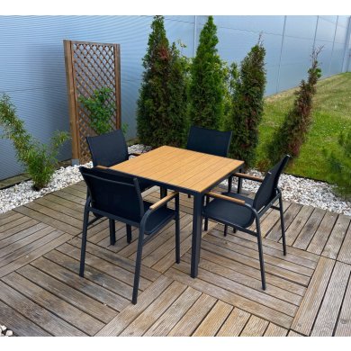 Комплект садових меблів Kontrast ALLEN FUERTE 90 Дерево 67676 фото - 12