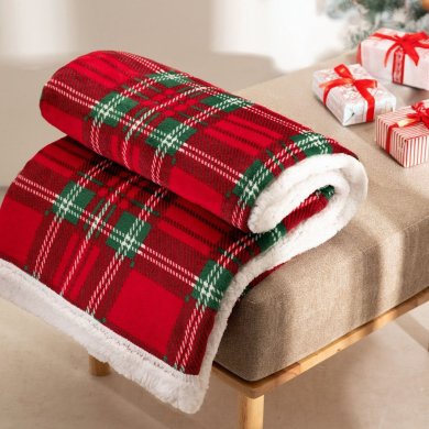 Плед Homla MANTA 150x200 см Червоний 218473 фото - 5