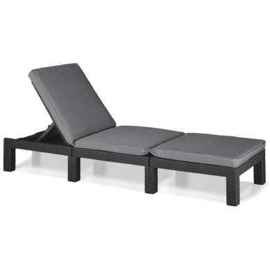 Складаний шезлонг Keter DAYTONA DELUXE Графіт 252223 фото - 2