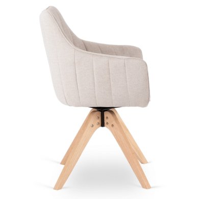 Обідній стілець поворотний Mebel Elit LEMON Світло-бежевий ME.LEMON/JBZ/T/K фото - 2