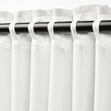 IKEA Тюль STENFRO 145х300 см 2 шт Білий (ИКЕА СТЕНФРО) 50562125 фото - 12