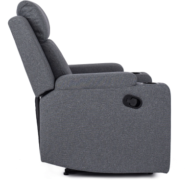 Крісло м'яке розкладне з реклайнером Mebel Elit KOBI Темно-сірий ME.KOBI2/CP/T/FW фото - 4