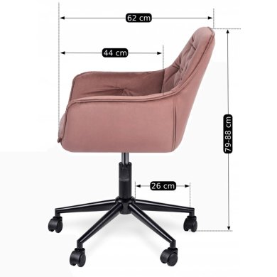 Офісне крісло Mebel Elit MILAN 2 Рожевий - 11 Офісне крісло Mebel Elit MILAN 2 Рожевий ME.MILAN2/R/CZ/V/FO фото - 11