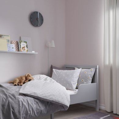 Комплект постільної білизни NATTSLANDA 150х200 см Сірий - 13 IKEA Комплект постільної білизни NATTSLANDA 150х200 см Сірий (ИКЕА НАТТСЛАНДА) 30508021 фото - 13