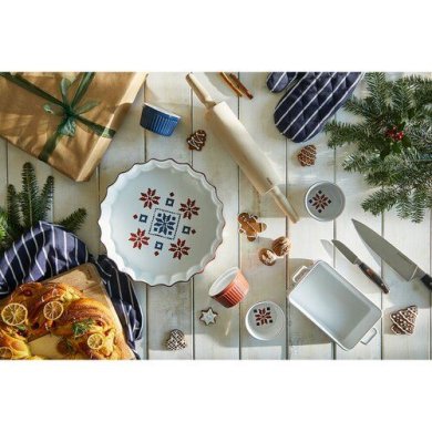 Форма для выпечки Duka Nordic 9 см | Красный / Белый 1218879 фото - 7