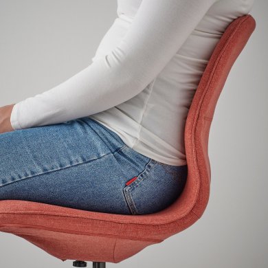 IKEA Офисное кресло LANGFJALL Красный (ИКЕА ЛАНГФЬЯЛЛЬ) 09506062 фото - 3