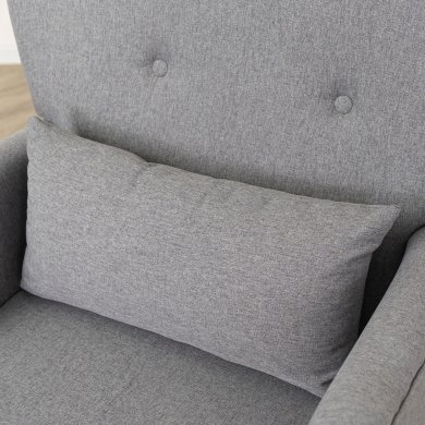 Кресло мягкое Mebel Elit BUNNY Светло-серый ME.BUNNY/JP/DK/T/FW фото - 10