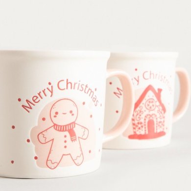 Набір кружок Homla GLIMSY 300 мл 2 шт Принт 242037 фото - 2