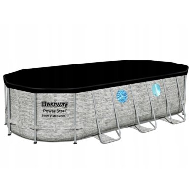 Каркасный бассейн Bestway 56716 POWER STEEL 549x274х122 см Сірий BES56716 фото - 3