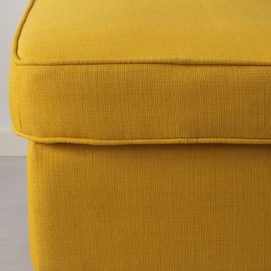 IKEA Кресло мягкое с пуфом STRANDMON Желтый (ИКЕА СТРАНДМОН) 59483906 фото - 3
