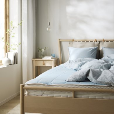IKEA Наматрацник на резинці KEJSAROLVON 90х200 см Блакитний (ИКЕА КЕЙСАРОЛВОН) 70580425 фото - 5