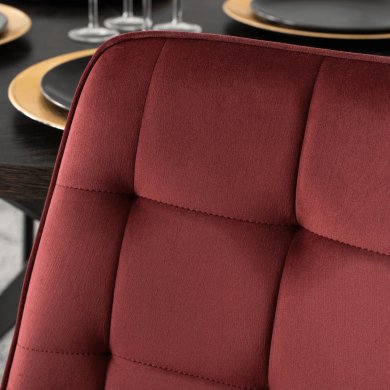 Обеденный стул Mebel Elit CHRIS Welur Бордовый ME.CHRIS/BOR/CZ/V/K фото - 8