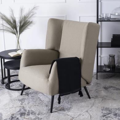 Кресло мягкое Mebel Elit LARSEN Светло-коричневый ME.LARSEN/BR/T/FW фото - 8