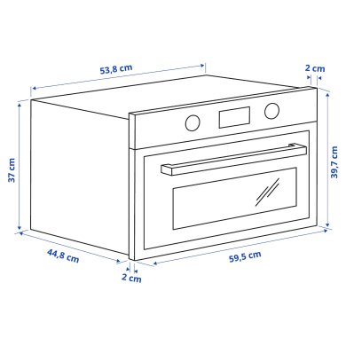 Мікрохвильова піч ANRATTA - 20 IKEA Мікрохвильова піч ANRATTA (ИКЕА АНРАТТ) 70411767 фото - 20