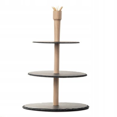 Сервірувальна підставка Homla STONE | Чорний / Дерево 200154 фото - 3