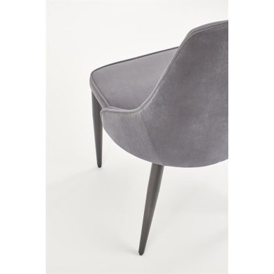 Обеденный стул Halmar K-365 Welur Серый - 10 Обеденный стул Halmar K-365 Welur Серый V-CH-K/365-KR-POPIEL фото - 10