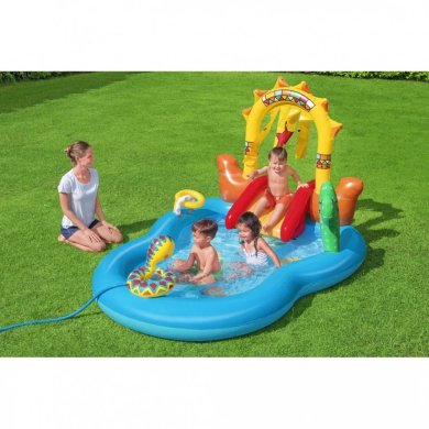 Надувной детский бассейн Bestway 53118 WILD WEST PARK 264х188х15 см Принт BES53118 фото - 23