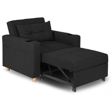 Крісло м'яке розкладне Mebel Elit SOLOR Чорний ME.SOLOR/CZ/T/FW фото - 9