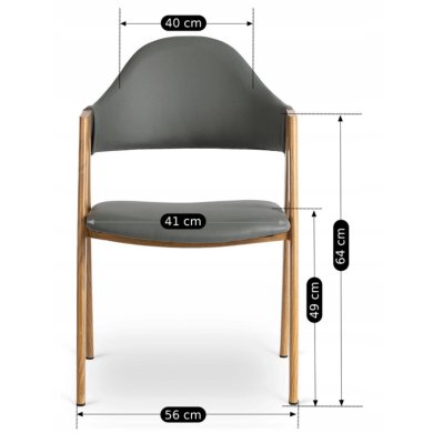 Обідній стілець Mebel Elit WILLY Сірий ME.WILLY/P/E/K фото - 9
