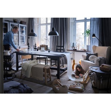 IKEA Обеденный стул NORDVIKEN Черный (ИКЕА НОРДВИКЕН) 40369109 фото - 10