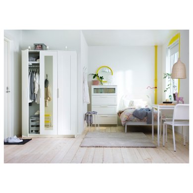 Шкаф с зеркалом BRIMNES - 2 IKEA Шкаф с зеркалом BRIMNES (ИКЕА BRIMNES) 40407922 фото - 2