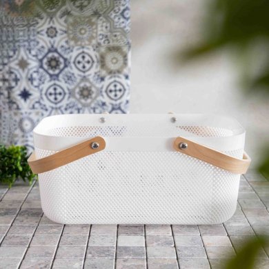 Корзина Homla ELIJAH 40x24,5х19 см Белый 228626 фото - 5