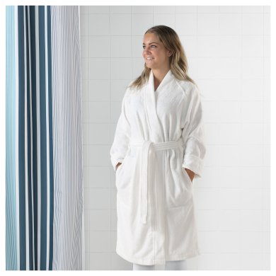 IKEA Халат ROCKAN S/M 64x104 см Білий (ИКЕА РОККОН) 00391918 фото - 4