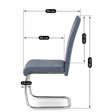 Обеденный стул Mebel Elit LOPEZ Темно-серый ME.LOPEZ/CP/T/K фото - 13
