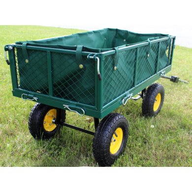 Садовая тележка Garden Line 120 л Зеленый WOZ6841 фото - 7