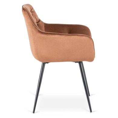 Обеденный стул Mebel Elit MODESTO Welur Рыжий ME.MODESTO/RD/CZ/V/K фото - 3