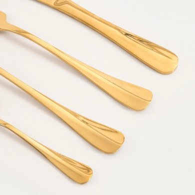 Набір столових приборів Homla AURC 16 шт Золотий 243071 фото - 3