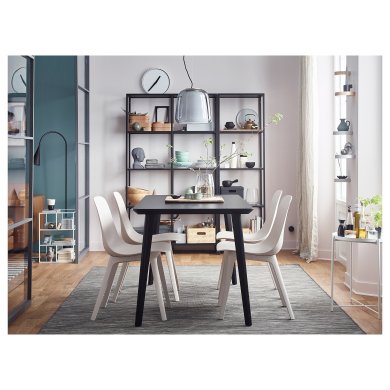 IKEA Стелаж VITTSJO Чорний (ИКЕА ВИТШО) 59902658 фото - 5