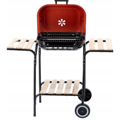 Угольный гриль Garden Line BBQ0155 Красный - 4 Угольный гриль Garden Line BBQ0155 Красный BBQ0155 фото - 4
