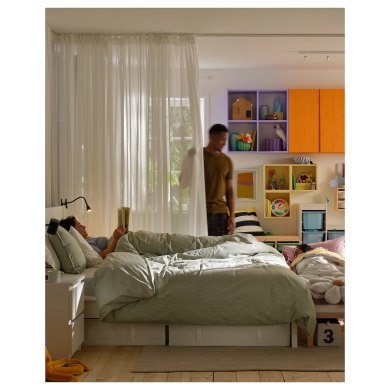 IKEA Тюль ANGSFRYLE 300х300 см Белый (ИКЕА АНГСФРАЙЛ) 70569220 фото - 6