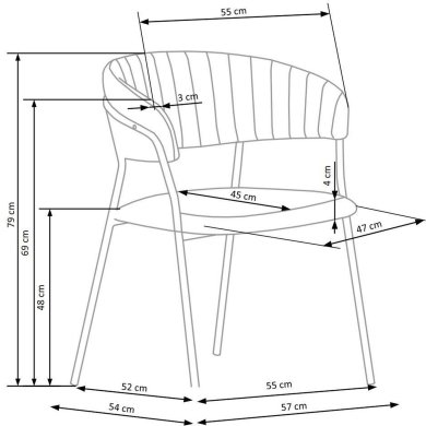 Обеденный стул Halmar K-426 Зеленый V-CH-K/426-KR-C.ZIELONY фото - 9