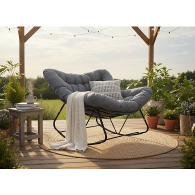 Садовое кресло-качалка Garden Line SVINGA Темно-серый FAT0432 фото - 2