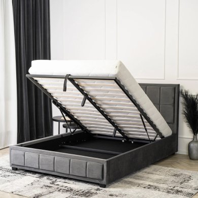 Кровать Mebel Elit CARLOS 140x200 см Серый ME.CARLOS/140/CP/V/LOZZPOJ фото - 10