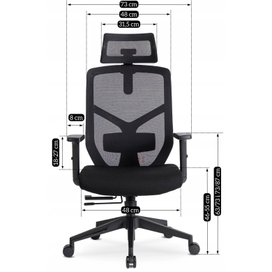 Офисное кресло Mebel Elit BENTO Черный - 18 Офисное кресло Mebel Elit BENTO Черный ME.BENTO/CZ/T/FO фото - 18