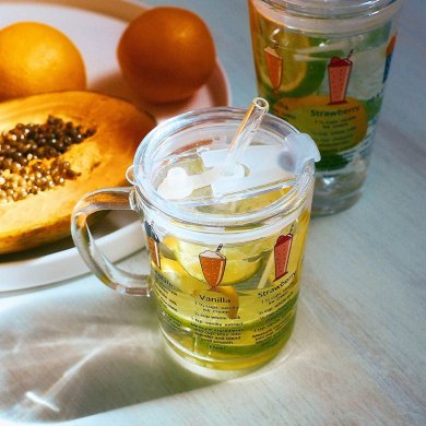 Кружка з кришкою та трубочкою Homla EMBO SUMMER 400 мл Прозорий - 8 Кружка з кришкою та трубочкою Homla EMBO SUMMER 400 мл Прозорий 207481 фото - 8