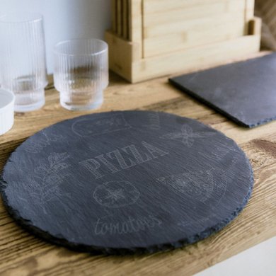 Сервировочная доска Homla STONE 30 см Черный - 5 Сервировочная доска Homla STONE 30 см Черный 229367 фото - 5