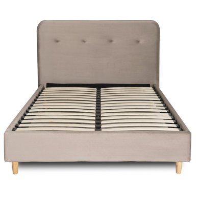 Кровать Mebel Elit DENNIS Welur 120x200 см Бежевый ME.DENNIS/120/BZ/V/LOZ фото - 3