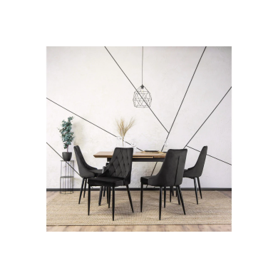 Обідній стілець Mebel Elit CORK Welur Чорний ME.CORK/CZ/V/K фото - 14