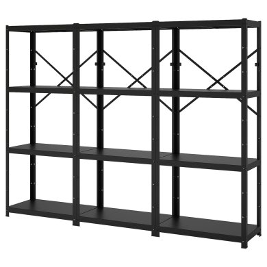 IKEA Стеллаж BROR Черный (ИКЕА BROR) 59471753