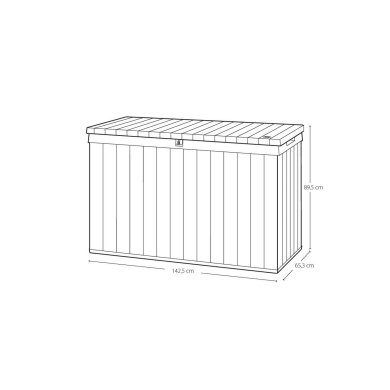 Садова скриня Keter DARWIN MAX 662 л Графіт 255159 фото - 3