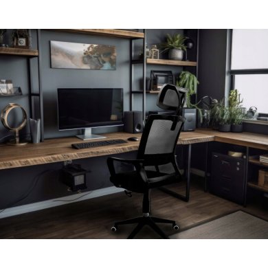 Офісне крісло Kontrast KB100 Чорний - 12 Офісне крісло Kontrast KB100 Чорний 5.90.20251 фото - 12