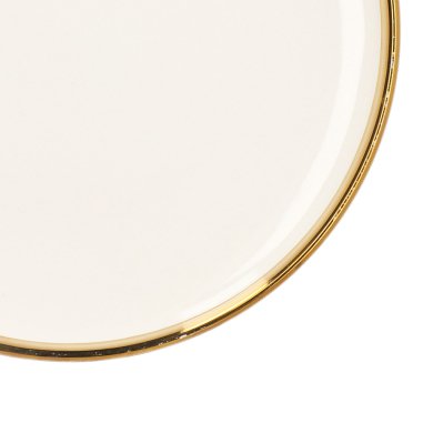 Тарелка десертная Homla SINNES 15 см | Белый / Золотой 162893 фото - 3