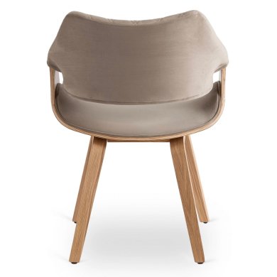 Обідній стілець Mebel Elit LUISE Welur Бежевий ME.LUISE/BZ/DZ/V/DG/K фото - 4