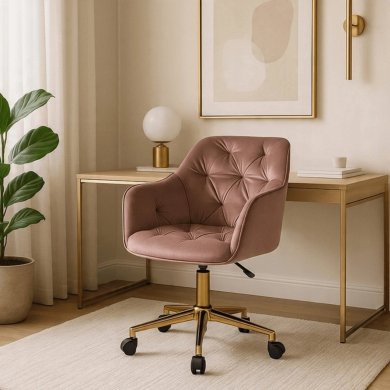 Офисное кресло Mebel Elit KONOR Welur Розовый ME.KONOR/R/ZL/V/FO фото - 8
